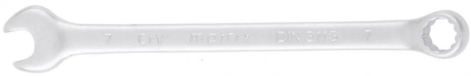 Ключ комбинированный 7мм матовый хром Matrix (15103)