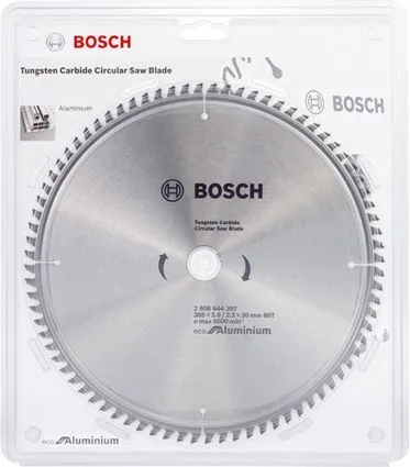 Диск пильный 190х30 мм 54 зуб. универсальный Eco Aluminium Bosch твердоспл. зуб (2608644389)