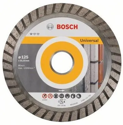 Алмазный круг 125х22мм универс. Turbo Standard For Universal Bosch (2608602394)