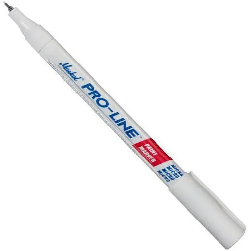Маркер промышленный перманентный белый на основе жидкой краски Pro-Line Micro Markal (96888)