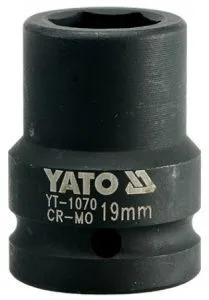 Головка торцевая ударная 3/4" 6гр. 19мм L50мм CrMo Yato YT-1070