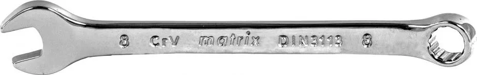 Ключ комбинированный 8мм CrV полированный хром Matrix (15152)