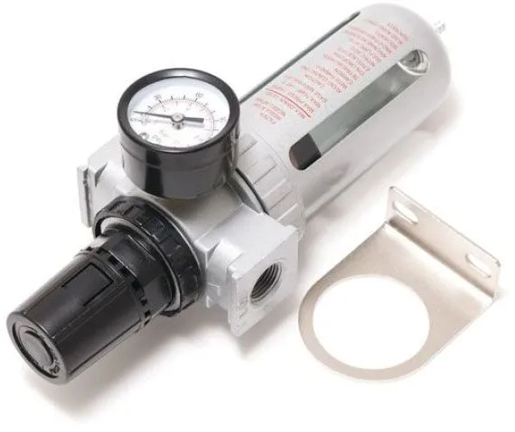 Фильтр влагоотделитель c индикатором давления для пневмосистемы 1/4" Rock Force RF-AFR802