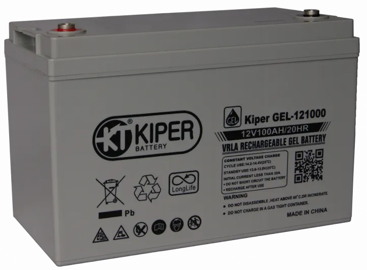 Аккумуляторная батарея Kiper 12V/100Ah (GEL-121000)