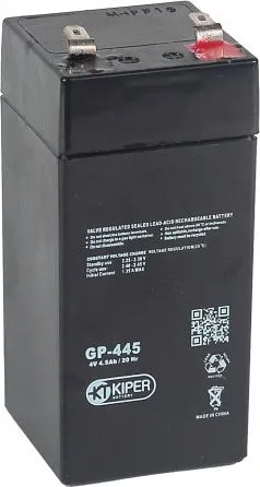 Аккумуляторная батарея Kiper F1 4V/4.5Ah (GP-445)