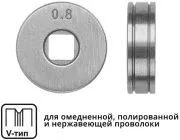 Ролик подающий ф25/7мм шир.7.5мм проволока ф0.6-0.8мм (V-тип) Solaris (WA-2430)