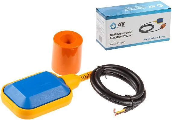Поплавковый выключатель с кабелем 1м AV Engineering (AVE1451100)