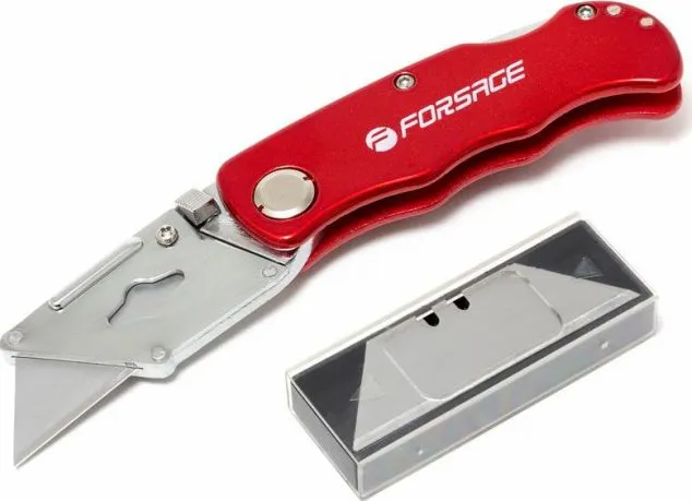 Нож универсальный складной с запасными лезвиями (10шт) Forsage F-5055P43