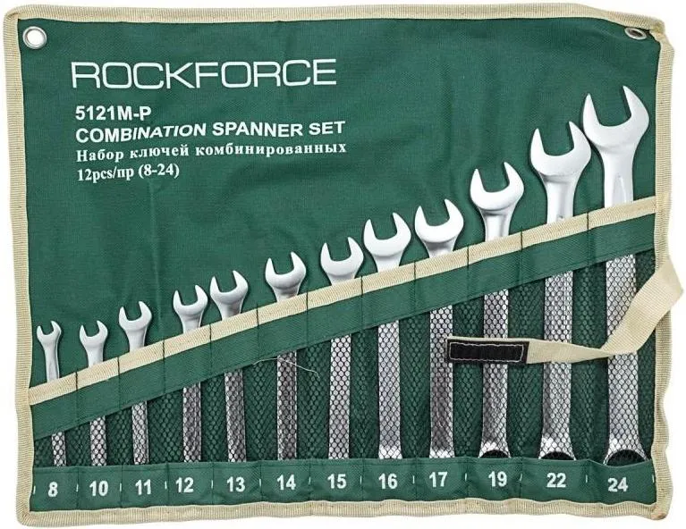 Набор ключей комбинированных 12пр. Rock Force RF-5121P