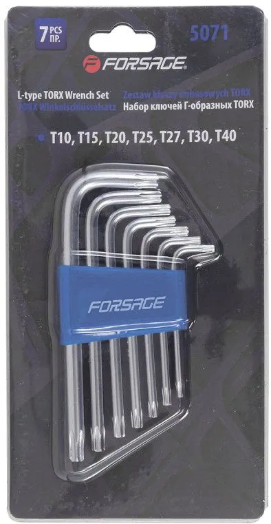 Набор ключей Г-образных TORX 7пр. Forsage F-5071