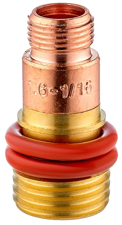 Держатель цанги для горелки короткий газ. линза 1.6мм (TS 17–18–26) Сварог (IGF0086-16)