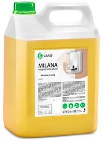 Жидкое крем-мыло Milana Молоко и мед 5л Grass (126105)