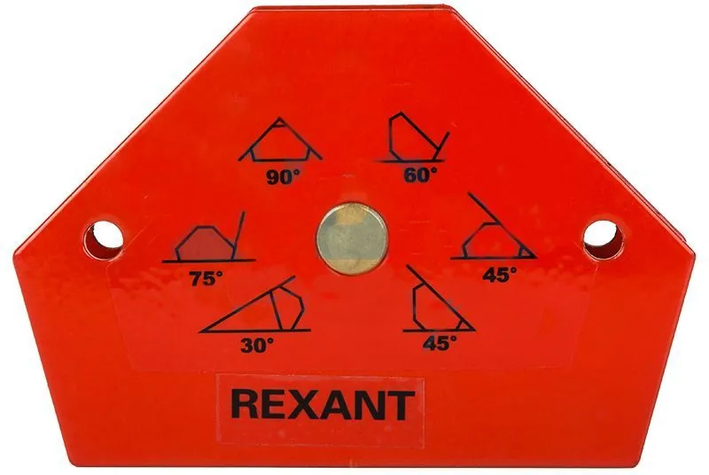 Держатель угольник магнитный для сварки на 6 углов усилие 11.3кг Rexant (12-4831)