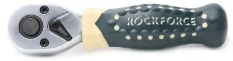 Трещотка реверсивная короткая с резиновой ручкой 3/8" 72зуб. Rock Force RF-802319