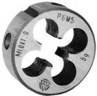 Плашка круглая для метрической резьбы М22х2 Р6М5 Волжский Инструмент 5206037