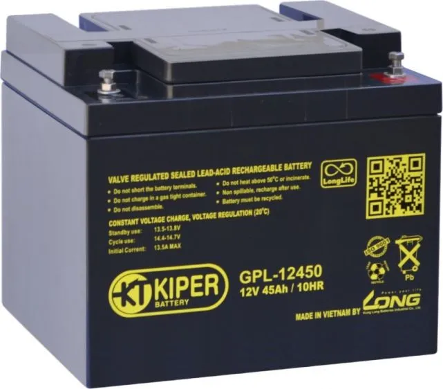 Аккумуляторная батарея Kiper 12V/45Ah (GPL-12450)