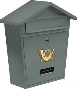 Ящик почтовый 380х320х105мм серый Vorel 78581