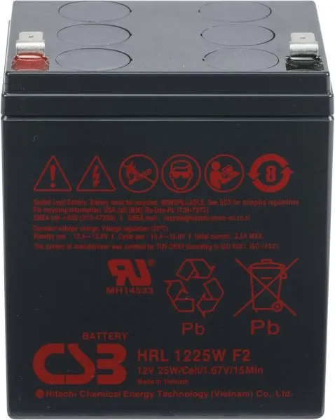 Аккумуляторная батарея CSB F2 12V/5Ah (HRL 1225W)
