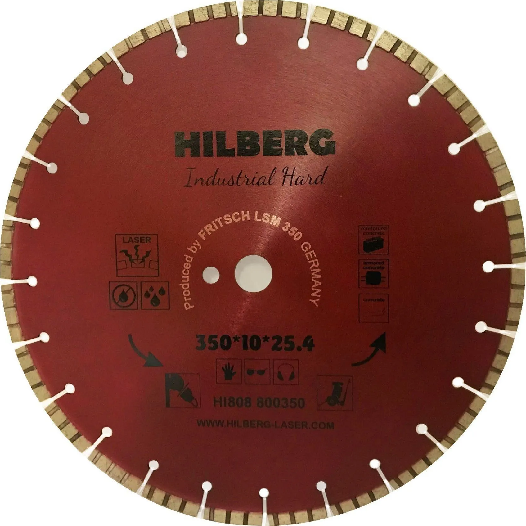 Диск алмазный 350 Hilberg Industrial Hard HI808