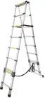Лестница-стремянка телескопическая алюминиевая двухсекционная 3.2+3.2м Forsage F-UP320-2