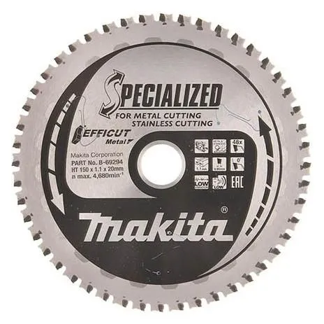 Диск пильный 150х20мм 48зуб. по металлу Makita B-69294