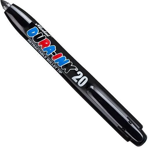 Маркер промышленный перманентный черный фетровый автоматический Dura-Ink 20 Markal (96575)