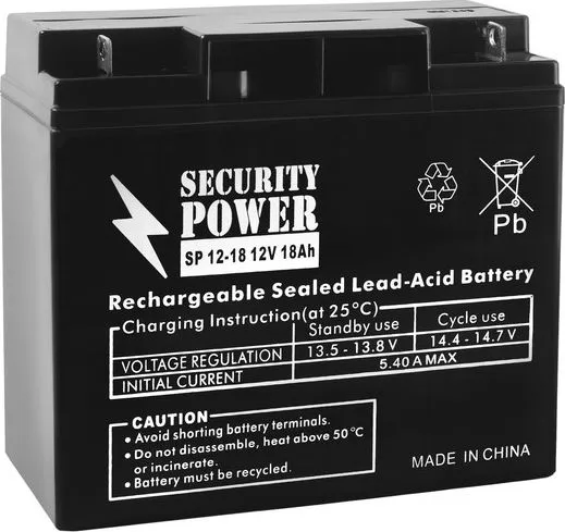 Аккумуляторная батарея Security Power 12V/18Ah (SP 12-18)