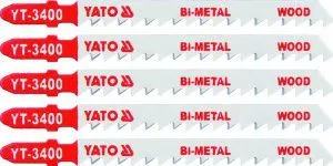 Полотна для электролобзика по дереву Bi-metal L100мм (5шт) Yato YT-3400