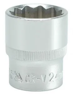 Головка торцевая 1/2" 12гр. 24мм L38мм CrV Yato YT-1286