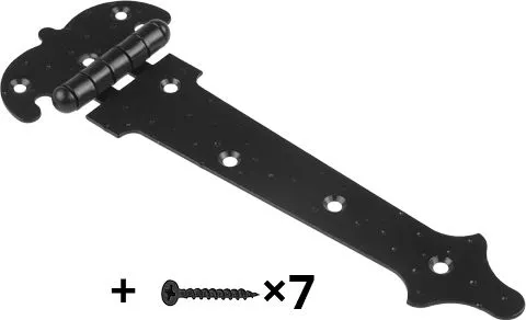 Петля-стрела фигурная 200мм черная матовая Starfix (SMP-66978-1)