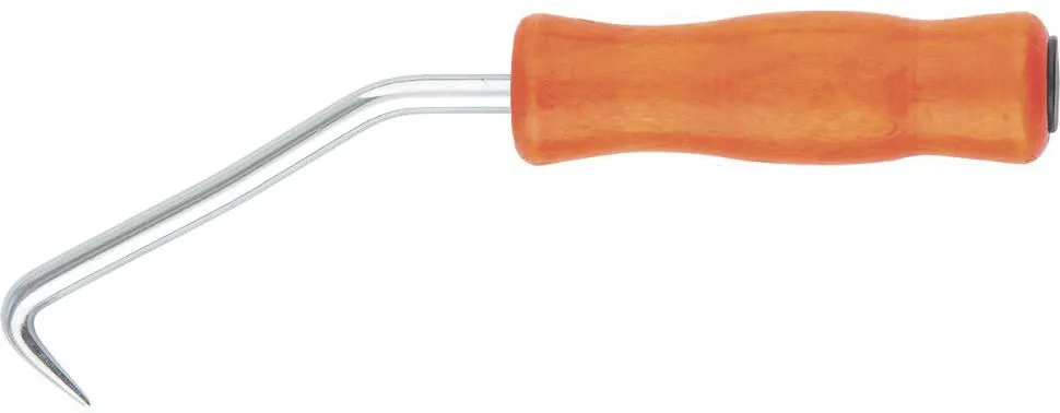 Крюк для вязки арматуры 210мм деревянная рукоятка Сибртех (84876)