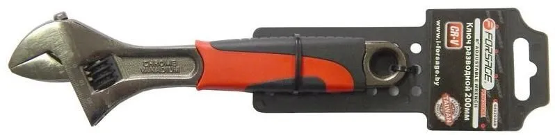 Ключ разводной с резиновой рукояткой 8''-200мм (захват 25мм) Forsage F-649200AB