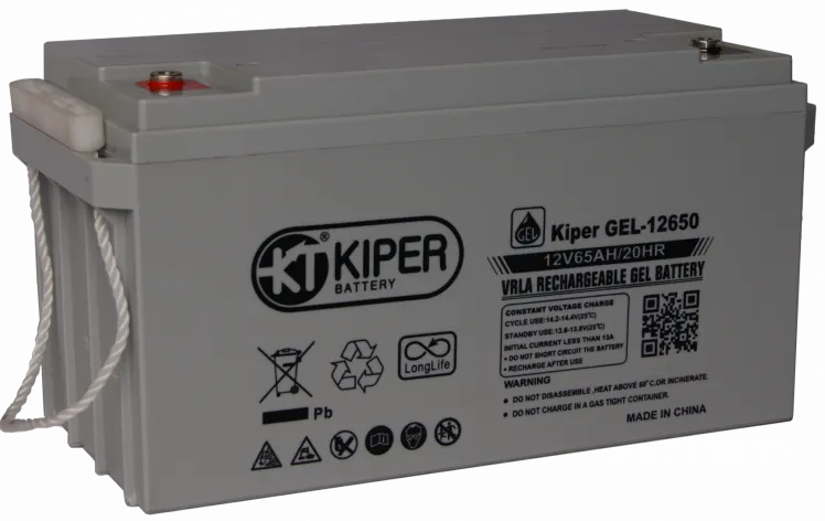 Аккумуляторная батарея Kiper 12V/65Ah (GEL-12650)
