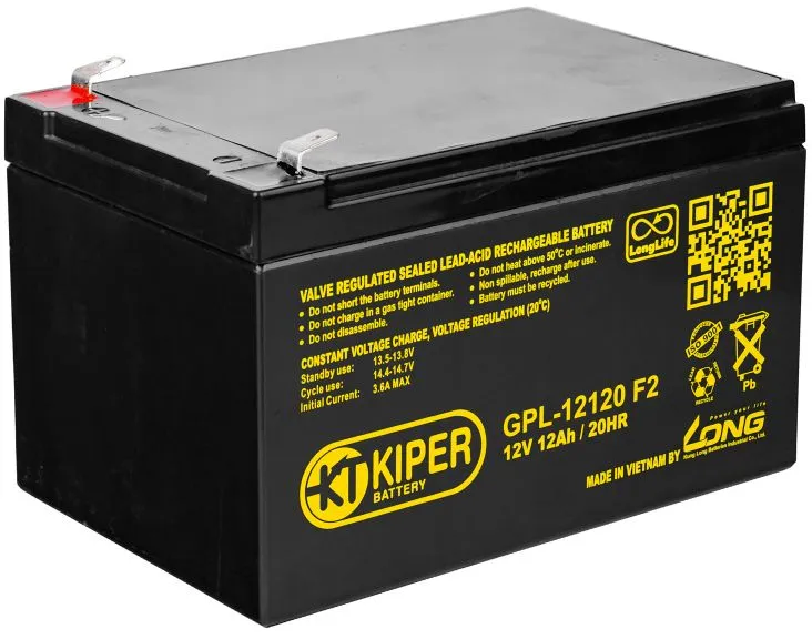 Аккумуляторная батарея Kiper F2 12V/12Ah (GPL-12120)