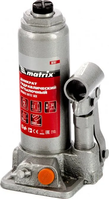 Домкрат гидравлический бутылочный 181-345мм 2т Matrix (50761)