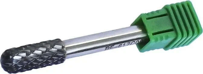 Шарошка цилиндрическая скругленная по металлу (Ø 12мм, Ø хвостовика 6мм) RockForce RF-617C1225