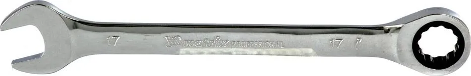 Ключ комбинированный трещоточный 17мм CrV Matrix Professional (14810)