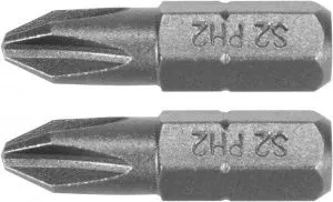 Бита PH2х25мм 1/4" (2шт) AlSl S2 Yato YT-77872