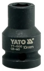 Головка торцевая ударная 1/2" 6гр. 10мм L39мм CrMo Yato YT-1000