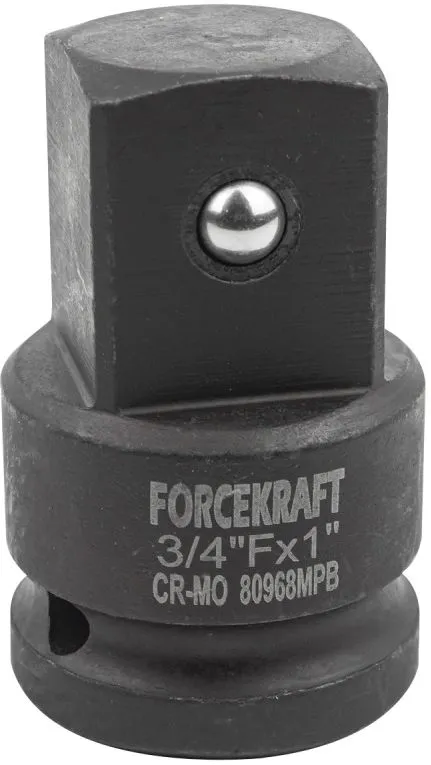 Адаптер-переходник ударный 3/4"(F)х1"(M) ForceKraft FK-80968MPB