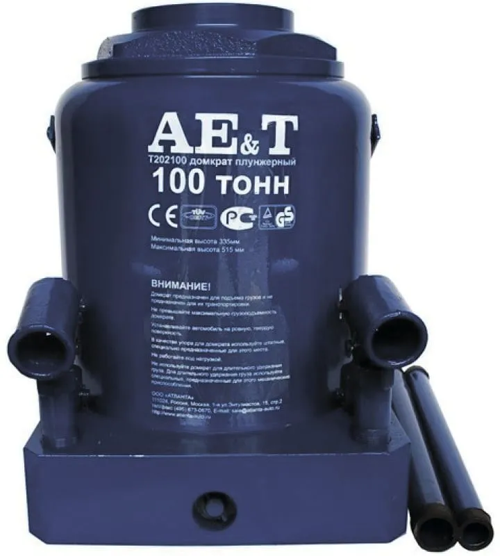 Домкрат бутылочный 100т AE&T Т202100