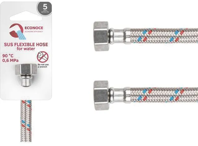 Подводка гибкая SUS гайка 1/2" - гайка 1/2" 100см ECONOCE (EC020100)