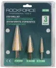 Набор сверл ступенчатых 3пр. RockForce RF-44730B