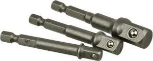 Переходники для шуруповерта под головки 1/4", 3/8" и 1/2" (3шт.) Geko G15010