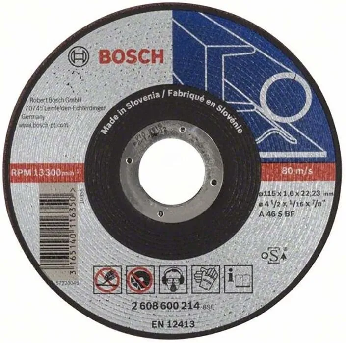Круг отрезной 115х1.6x22.2мм для металла Expert Bosch (2608600214)
