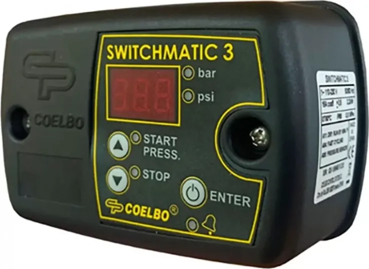 Switchmatic 1. Автоматика для насоса Coelbo t-Kit SWITCHMATIC 2. Coelbo SWITCHMATIC 3. Реле давления Coelbo t-Kit SWITCHMATIC 1 защитой по «сухому ходу».
