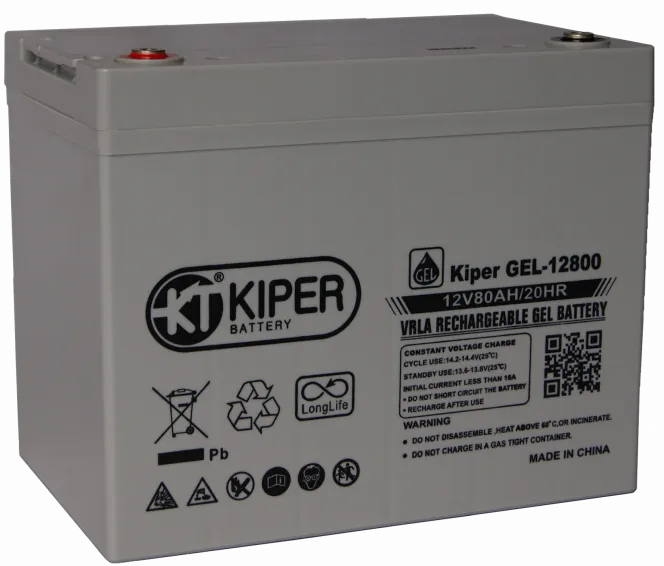 Аккумуляторная батарея Kiper 12V/80Ah (GEL-12800)