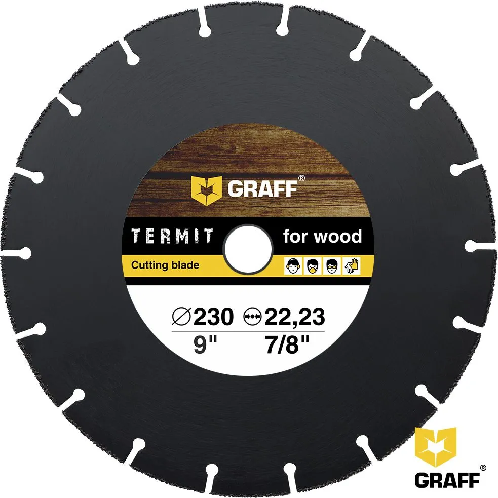 Отрезной диск по дереву Graff Termit 230х22.23мм для УШМ (termit230)