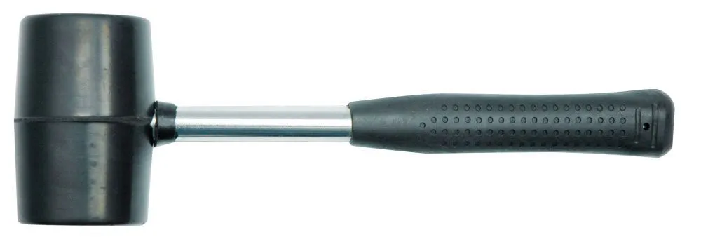 Молоток резиновый 0.9кг с металлической ручкой Vorel 33907