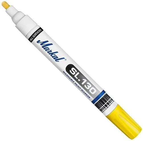 Маркер промышленный перманентный желтый на основе жидкой краски SL130 Markal (31200226)